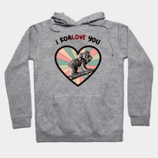 I koalove you - a retro vintage design Hoodie